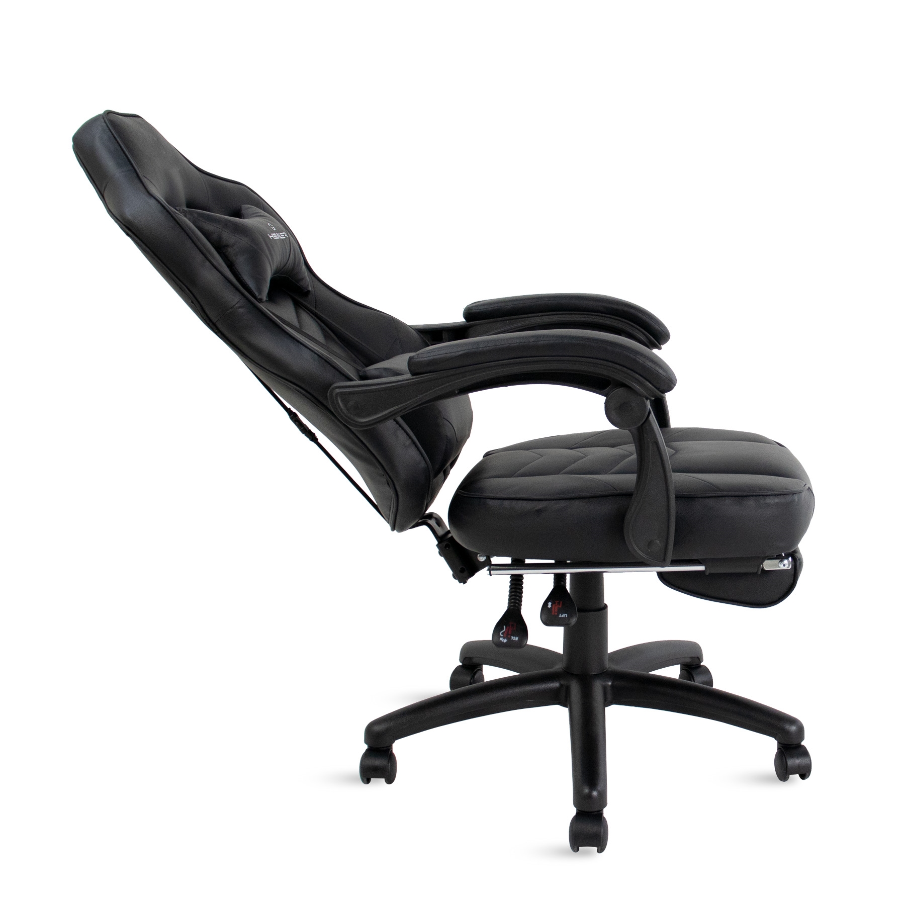 Cadeira Gamer Reclin Vel Apoio De P S Alien Healer Tm Preta