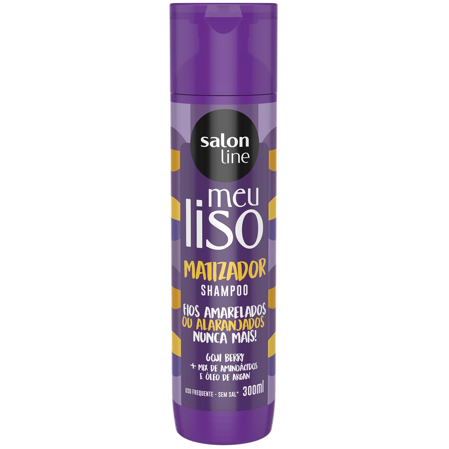 Shampoo Matizador Meu Liso Loiro Matizado Salon Line Ml