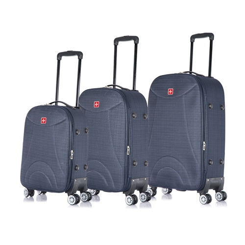 Conjunto de malas de viagem Sion expansível Swiss Move Azul