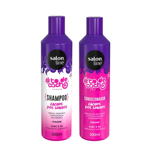 Shampoo E Condicionador Para Cabelos Ondulados Todecacho Salon Line