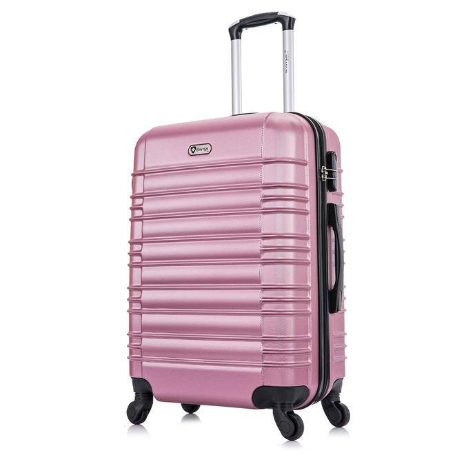 MALA VIAGEM 72X51X27 CM ROSE ABS - Ditlanta distribuidora