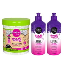 Kit 2 Cremes Cachos Dos Sonhos Gelatina Nao Sai Da Minha Cabeca 1kg Salon Line Kit 2 Cremes Cachos Dos Sonhos Gelatina Nao Sai Da Minha Cabeca 1kg Salon Line