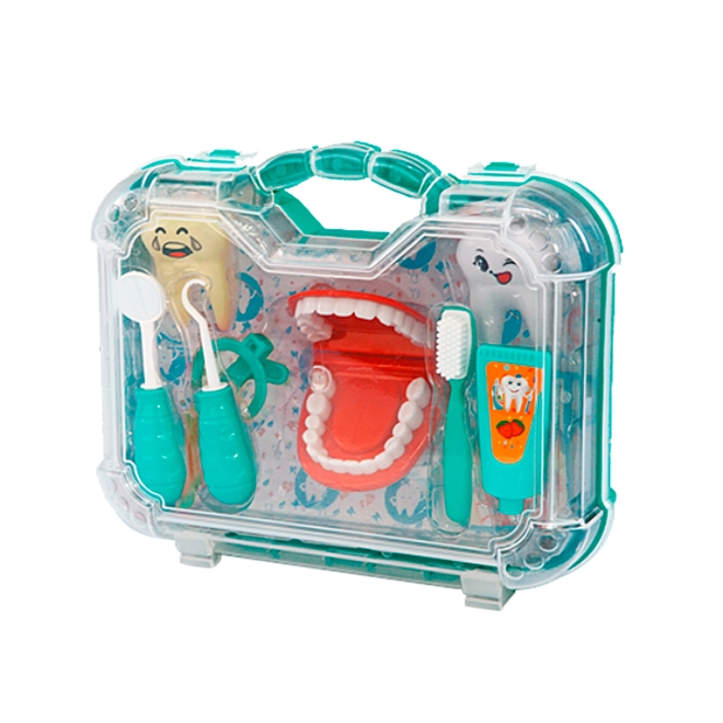 Maleta KIT Dentista Infantil Verde Paki TOYS 1270 - Ri Happy