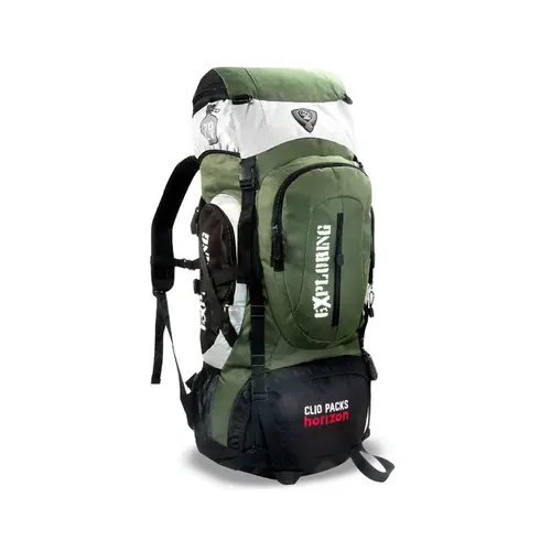 スカウト7075 カリブ Mochila Camping Trilha 75 litros Esportiva Clio Style Verde