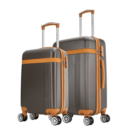 Kit de malas de viagem P/M Bruges Swiss Move Marrom