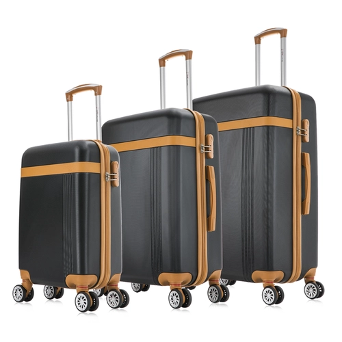 Kit de malas de viagem P/M/G Bruges Swiss Move Preto