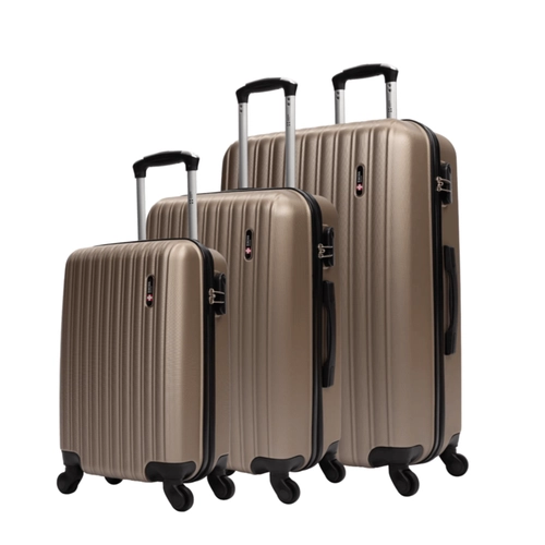 Kit de malas de viagem P/M/G Londres Swiss Move Preto