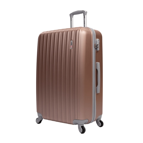 Mala de Viagem Grande Prata 32kg: Padrão Suíço e Resistência