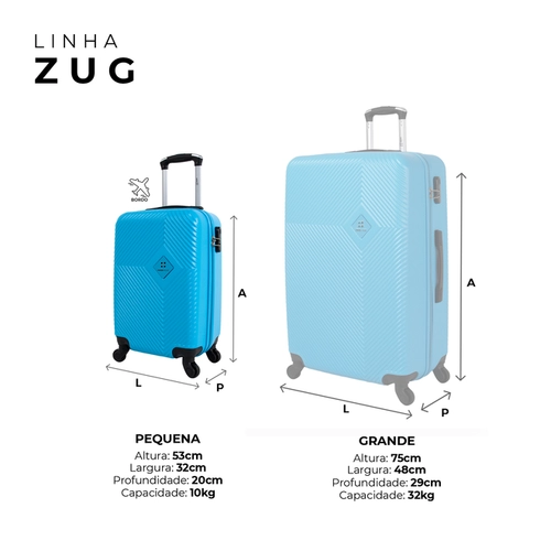 Mala de bordo 10kg pequena Zug Swiss Move Verde