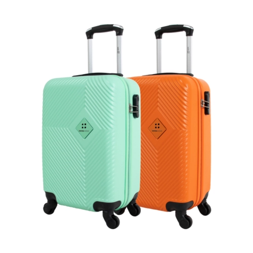 Kit 2 malas de viagem bordo 10kg Zug Swiss Move Pink e Azul