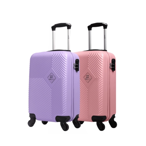Kit 2 malas de viagem bordo 10kg Zug Swiss Move Pink e Azul