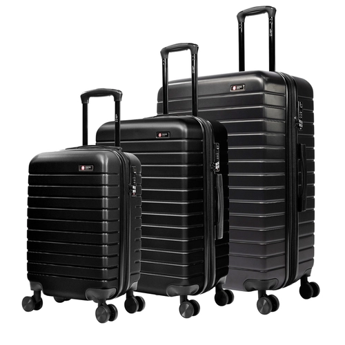 Kit de malas de viagem P/M/G Paris Swiss Move Preto