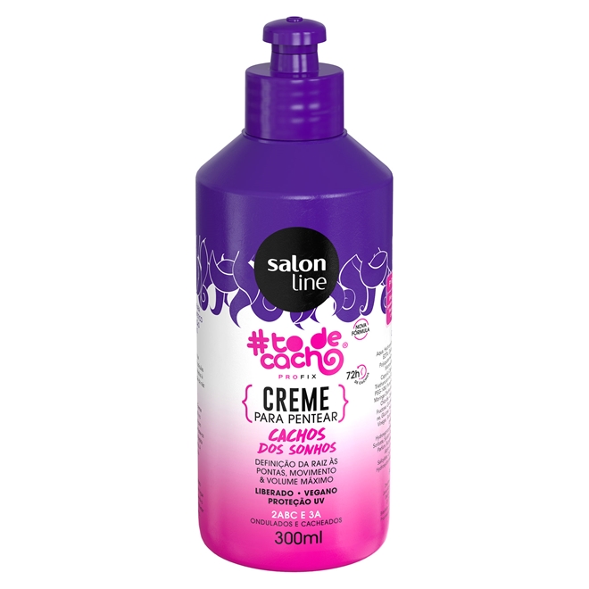 Creme Para Pentear Todecacho Cachos Dos Sonhos Salon Line 300ml