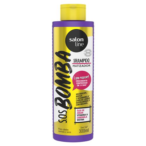 Shampoo S.O.S Bomba Matizador Cabelos Normais a Secos 300ml -