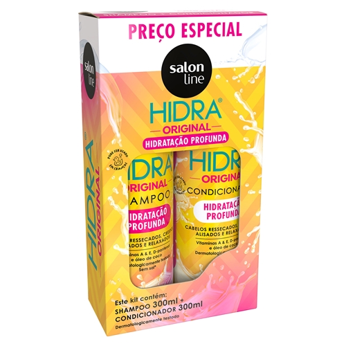 Kit Shampoo E Condicionador Hidra Original Salon Line 300ml