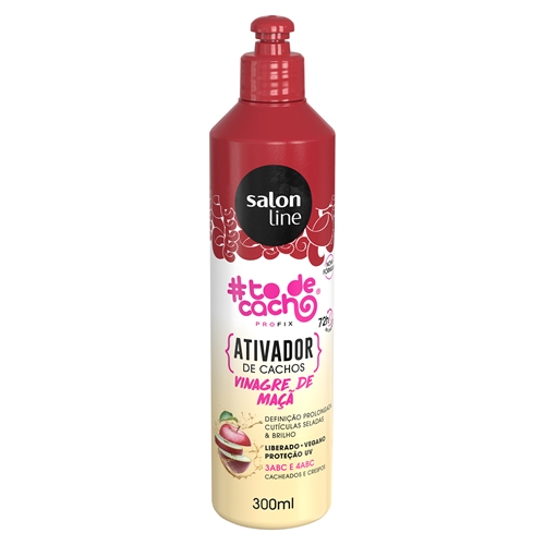 Ativador De Cachos Todecacho Vinagre De Maca Salon Line 300ml